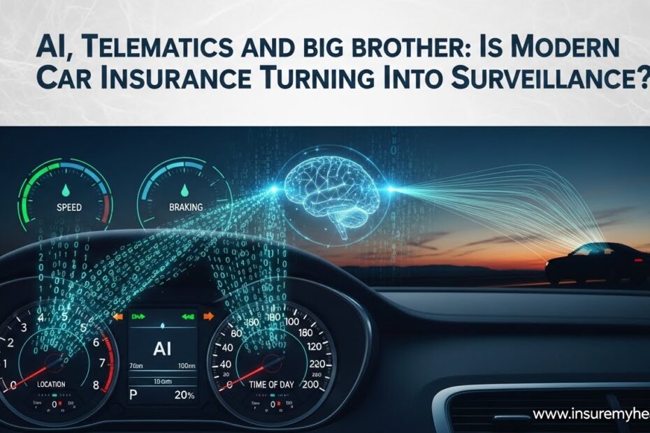 Modern car insurance uses AI and telematics to track driving habits. Discover how this technology impacts privacy, fairness, and your premiums in 2025.