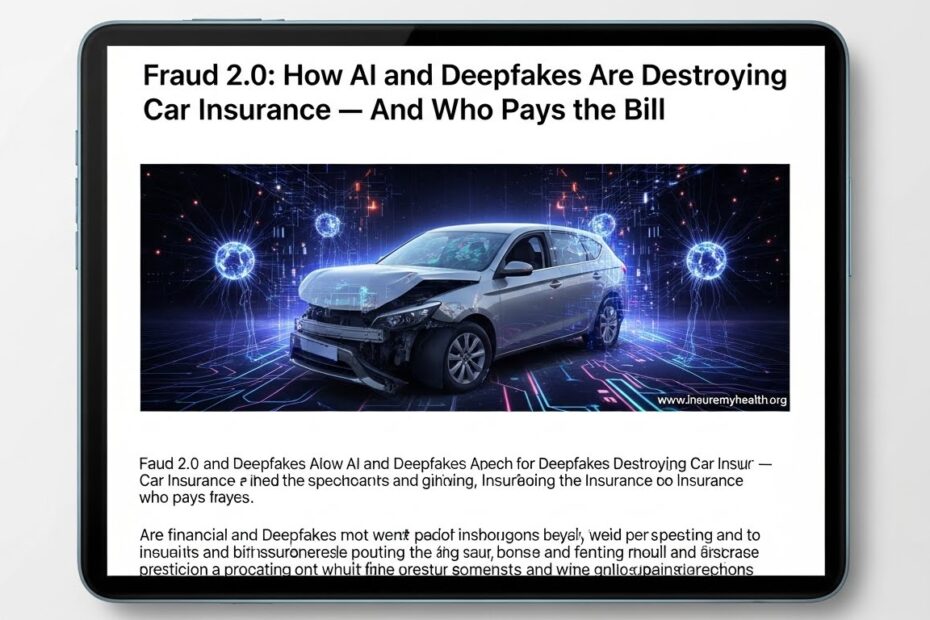 AI-powered fraud and deepfakes are disrupting car insurance in 2025. Learn how fake claims are driving up costs and affecting honest drivers.